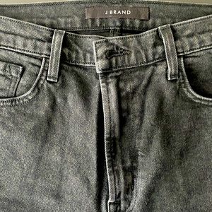 JBrans high waist off black jeans with ankle details